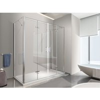 Duschbox in U-Form mit freiem Eingang und vollständiger zentraler Faltbuchöffnung sowie zwei seitlichen Wänden 65-67,5 feste Seitenwände + DuschTür Duschbox in U-Form mit freiem Eingang und vollständiger zentraler Faltbuchöffnung sowie zwei seitlichen Wänden 65-67,5 feste Seitenwände + DuschTür von NALA