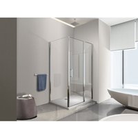 Eckduschkabine, 1 feststehende Wand + 1 Pendeltür mit festem Glas in einer Linie, 6 mm dickes, beidseitig montierbares Glas 71,5-74 feste Wand + Tür Eckduschkabine, 1 feststehende Wand + 1 Pendeltür mit festem Glas in einer Linie, 6 mm dickes, beidseitig montierbares Glas 71,5-74 feste Wand + Tür von NALA