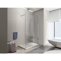 Glaswand 8 mm für Walk-in Dusche Eckvariante, Doppelglas 8 mm umkehrbar CM.75 Glas + Glas 100 - Nala Glaswand 8 mm für Walk-in Dusche Eckvariante, Doppelglas 8 mm umkehrbar CM.75 Glas + Glas 100 - Nala von NALA