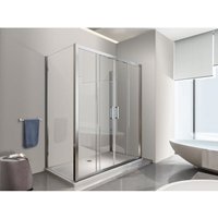 U-förmige Duschkabine, 3-seitig aus 6 mm Glas mit zentraler Schiebeöffnung mit 4 Flügeln, GRÖßE 65-67,5 feste Seitenwände und Tür, fest + tür 168-173 U-förmige Duschkabine, 3-seitig aus 6 mm Glas mit zentraler Schiebeöffnung mit 4 Flügeln, GRÖßE 65-67,5 feste Seitenwände und Tür, fest + tür 168-173 von NALA