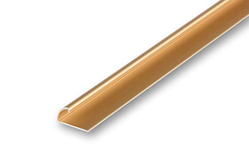 (10,10EUR/m) Teppichklemmprofil goldfarben 1700 mm selbstklebend Kantenschutz Profil Abschlussprofil Randschutzprofil von NALine