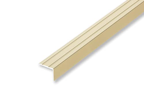 (10,34EUR/m) 25 x 20 x 1500 mm Treppenwinkel Sand selbstklebend Treppenkantenprofil Treppenkante von NALine