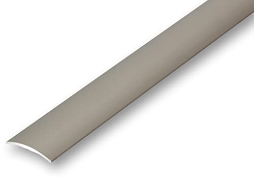 (10,46EUR/m) Übergangsprofil 30 x 1700 mm Edelstahl-Look selbstklebend gewölbt Nahtdeckprofil Dehnungsfugenprofil Abdeckleiste von NALine