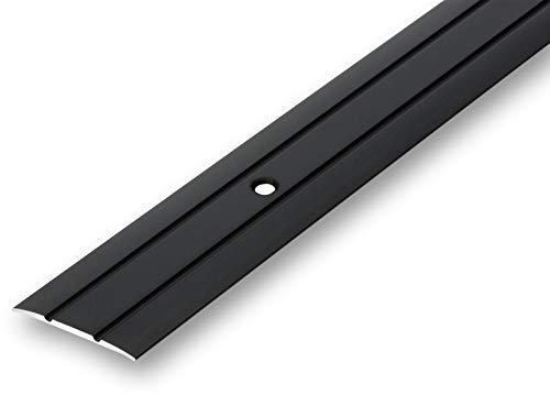 (10,66 EUR/m) Übergangsprofil 38 x 1000 mm schwarz zum Schrauben flach Nahtdeckprofil Dehnungsfugenprofil Abdeckleiste Übergangsleiste von NALine