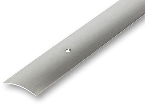 (11,12EUR/m) 40 x 1500 mm Edelstahl Übergangsprofil gelocht matt geschliffen/gebürstet Laminatprofil Türschweller Abdeckleiste von NALine