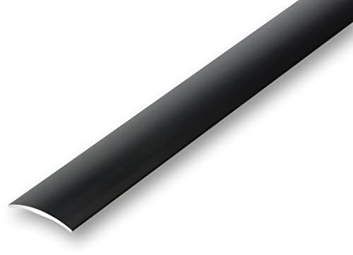 (11,46EUR/m) Übergangsprofil 30 x 1700 mm schwarz selbstklebend gewölbt Nahtdeckprofil Dehnungsfugenprofil Abdeckleiste von NALine