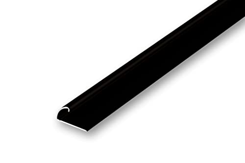 (11.03EUR/m) Teppichklemmprofil schwarz 1000 mm selbstklebend Kantenschutz Profil Abschlussprofil Randschutzprofil von NALine