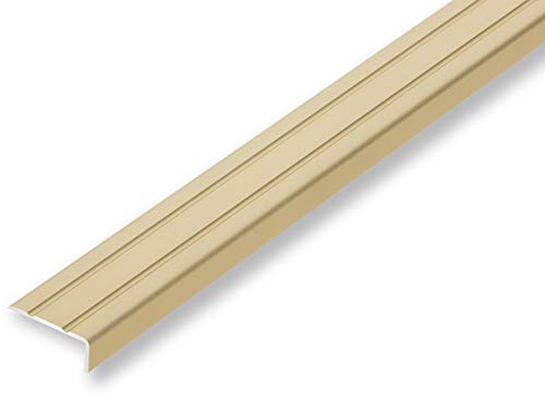 (7,99EUR/m) 25 x 10 x 800 mm Treppenwinkel sand selbstklebend Treppenkantenprofil Treppenkante Kantenschutz von NALine