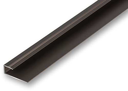 (9,01EUR/m) Einschubprofil von 9-11 mm Belagstärke 900 mm lang bronzefarben Abschlussprofil für Hartböden U-Profil von NALine