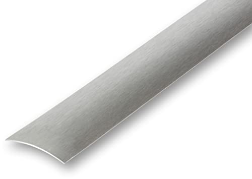 (9,13EUR/m) 30 x 1180 mm Edelstahl Übergangsprofil ungelocht matt geschliffen/gebürstet von NALine