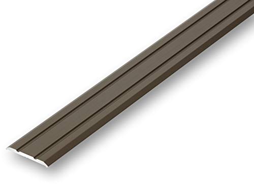 (8,64EUR/m) Übergangsprofil 25 x 1180 mm bronzefarben selbstklebend flach | Ausgleichsprofil | Nahtdeckprofil | Laminat Türprofil | Alu Leiste von NALine