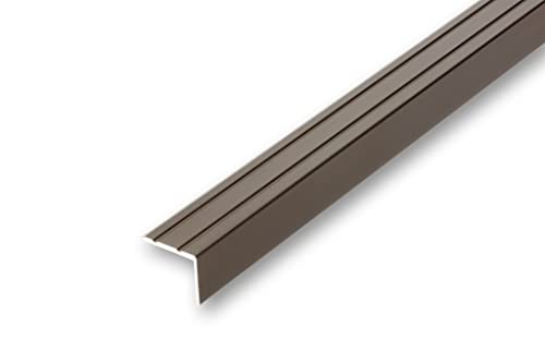 (11,34EUR/m) 25 x 20 x 1500 mm Treppenwinkel bronzefarben selbstklebend Treppenkantenprofil Treppenkante von NALine