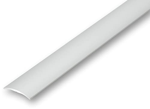 (9,55EUR/m) Übergangsprofil 30 x 1180 mm silberfarben selbstklebend gewölbt Nahtdeckprofil Dehnungsfugenprofil Abdeckleiste von NALine