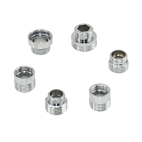 NALsa M16 M18 M24 M28 Außengewinde Stecker Messing Wassersparer Wasserhahn Adapter for Badezimmer Küchenarmatur Armaturen 1St (Color : M18 x 1I2-01) von NALsa