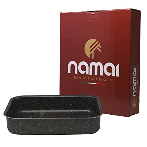 NAMAI - Auflaufform Klein 18cm x 25cm - Lasagne Auflaufform - Geeignet Für Die Spülmaschine - Made In Italy -Aluminium NAMAI - Auflaufform Klein 18cm x 25cm - Lasagne Auflaufform - Geeignet Für Die Spülmaschine - Made In Italy -Aluminium von NAMAI