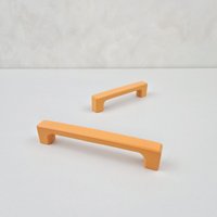 Orangefarbener Gummi Holz Möbelgriff Verspieltes Kinderzimmer Dekor von NAMIIhardware