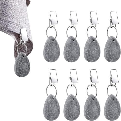 8 Stück Tischdeckengewichte, Tischdeckenbeschwerer mit Clips, Tischdecke Gewichte Naturstein, Tischdecken Beschwerer Draußen,Tischdeckengewichte Extra Schwer für Picknicks, Partys, Camping, Hochzeiten 8 Stück Tischdeckengewichte, Tischdeckenbeschwerer mit Clips, Tischdecke Gewichte Naturstein, Tischdecken Beschwerer Draußen,Tischdeckengewichte Extra Schwer für Picknicks, Partys, Camping, Hochzeiten von NAMIS