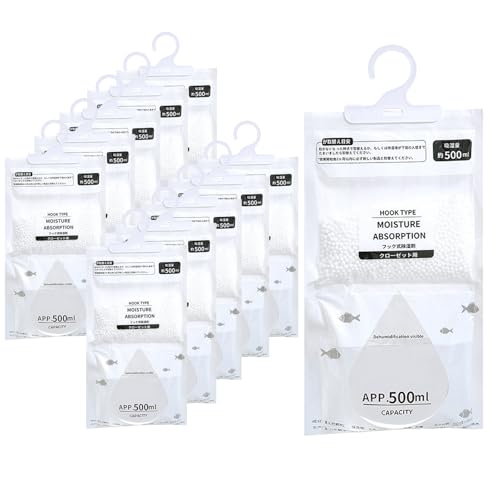 Kleiderschrank Feuchtigkeitsabsorber 10 Pack Hanging,Luftentfeuchter Beutel zum Hängen 50g,Moisture Absorber,Geeignet für Feuchtigkeits und Schimmelprobleme in Schlafzimmern und Badezimmern Weiß Kleiderschrank Feuchtigkeitsabsorber 10 Pack Hanging,Luftentfeuchter Beutel zum Hängen 50g,Moisture Absorber,Geeignet für Feuchtigkeits und Schimmelprobleme in Schlafzimmern und Badezimmern Weiß von NAMIS