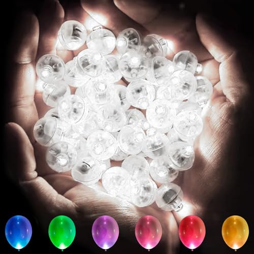NAMIS 60 Stück Ballonlichter Mini LED Ballons Lichter Weiß Wasserdicht Luftballon Lichter Runde Ballonlicht für Hochzeit Geburtstag Party Weihnachten NAMIS 60 Stück Ballonlichter Mini LED Ballons Lichter Weiß Wasserdicht Luftballon Lichter Runde Ballonlicht für Hochzeit Geburtstag Party Weihnachten von NAMIS