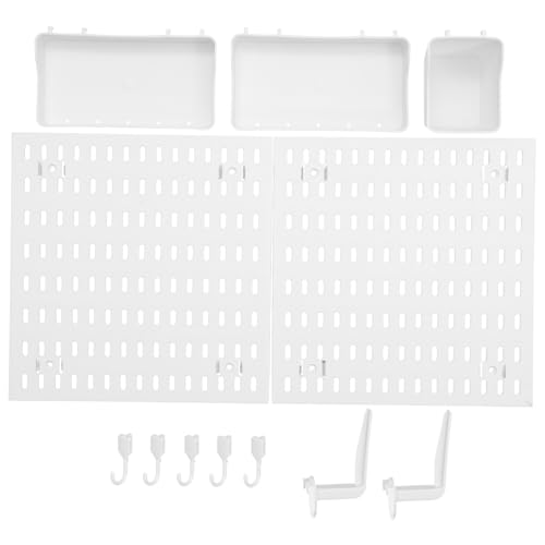 NAMOARLY 1satz Pegboard Wandregal Mit Haken Kleiner Nagelfreier Organizer Für Küche Und Bad Installieren Platzsparend Und Vielseitig Einsetzbar Robustes Design Modernes Aussehen von NAMOARLY