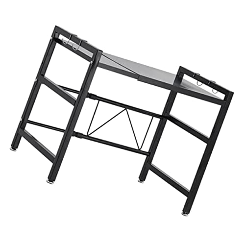 NAMOARLY 1stück Küchenregal Mit Einstellbarem Design Multifunktionale Ausziehbare Ablage Für Mikrowelle Ofen Und Küchenutensilien Schwarz Praktischer Stauraum Für Bad Und Küche NAMOARLY 1stück Küchenregal Mit Einstellbarem Design Multifunktionale Ausziehbare Ablage Für Mikrowelle Ofen Und Küchenutensilien Schwarz Praktischer Stauraum Für Bad Und Küche von NAMOARLY