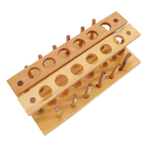 NAMOARLY 2 Stück Holz Testrohrhalter Labor Reagenzglas Ständer Robust Natürliches Material Vielseitig für Labor Schule und Haushalt NAMOARLY 2 Stück Holz Testrohrhalter Labor Reagenzglas Ständer Robust Natürliches Material Vielseitig für Labor Schule und Haushalt von NAMOARLY