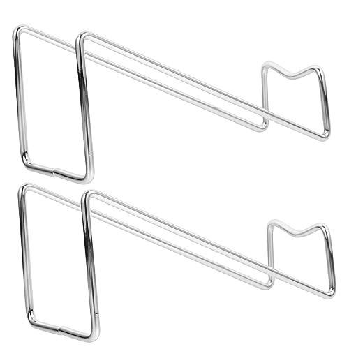 NAMOARLY 2 Stück Metall Weinflaschenhalter Silber Stabiles Modernes Flaschenregal Platzsparend für Küche Bar Tisch Langlebig und Rostbeständig zur Organisierten Weinlagerung von NAMOARLY