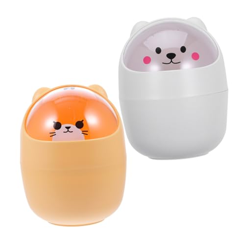 NAMOARLY 2 Stück Mini Müllbehälter mit Deckel Cartoon Design Vielseitig als Schreibtisch Abfalleimer Aufbewahrungsbox für Büro Zuhause und Auto Stabil Robust und Leicht zu Reinigen Desktop NAMOARLY 2 Stück Mini Müllbehälter mit Deckel Cartoon Design Vielseitig als Schreibtisch Abfalleimer Aufbewahrungsbox für Büro Zuhause und Auto Stabil Robust und Leicht zu Reinigen Desktop von NAMOARLY