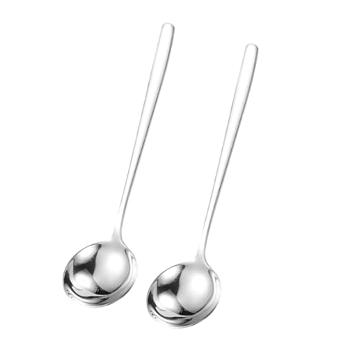 NAMOARLY 2 Stück Teiliges Suppenkellen aus Edelstahl mit Langem Griff Ergonomisch Rutschfest Tiefes Design für Bequemes Servieren von Suppe und Soße Spülmaschinengeeignet Langlebig und NAMOARLY 2 Stück Teiliges Suppenkellen aus Edelstahl mit Langem Griff Ergonomisch Rutschfest Tiefes Design für Bequemes Servieren von Suppe und Soße Spülmaschinengeeignet Langlebig und von NAMOARLY