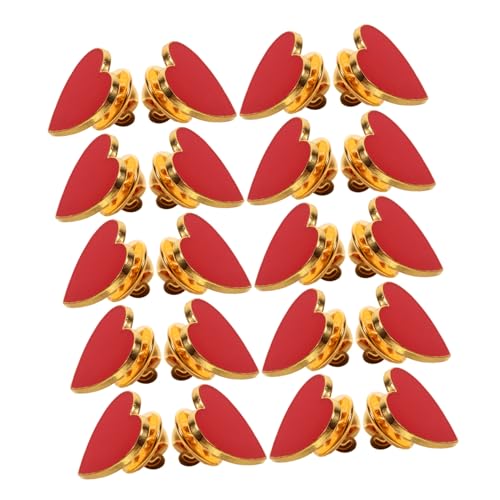 NAMOARLY 20 Stück Teiliges Herz Anstecknadel mit Goldener Umrandung Kleine Broschen für Frauen Schmuckpins für Hochzeit Valentinstag Party Vielseitig für Kleidung und Rucksack Stilvolles von NAMOARLY