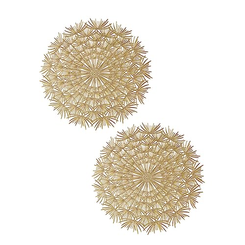NAMOARLY 2pcs Tischset Set Wärmedämmung PVC Matte Dekorative Tisch Matten Für Abendessen von NAMOARLY