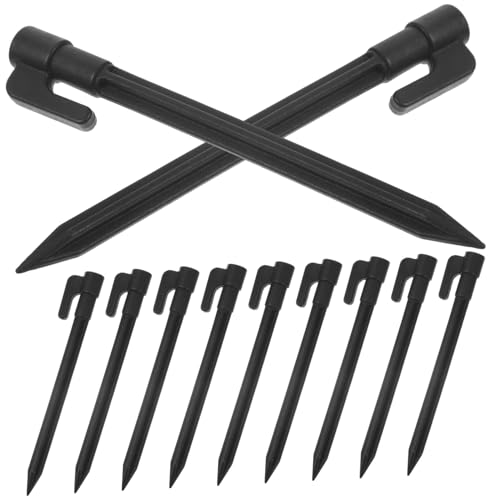 NAMOARLY 30 Stück Teiliges Schwarze Robuste Zeltheringe aus Hochwertigem Material Windfeste Outdoor Camping Heringe für Zelte Markisen Rasenbefestigung Geeignet für Weichen und Harten NAMOARLY 30 Stück Teiliges Schwarze Robuste Zeltheringe aus Hochwertigem Material Windfeste Outdoor Camping Heringe für Zelte Markisen Rasenbefestigung Geeignet für Weichen und Harten von NAMOARLY