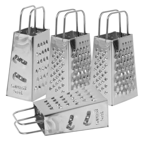 NAMOARLY 4 Stück Teiliges Edelstahl Käse Reibe Multifunktionale Küchenreibe für Käse Gemüse und Zitrusfrüchte Kompakt Rostfrei für Zuhause Restaurants und Gastronomie von NAMOARLY