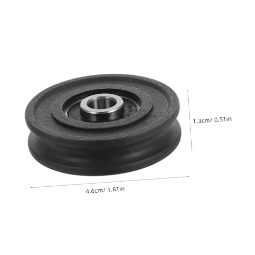 NAMOARLY 5 Stück Teiliges U nut Umlenkrollen mit Nylonbeschichteten Kugellagern Geräuschlos Laufende Führung für Schiebetüren Fenster Möbel und Mechanische Ausrüstung Einfache Montage von NAMOARLY