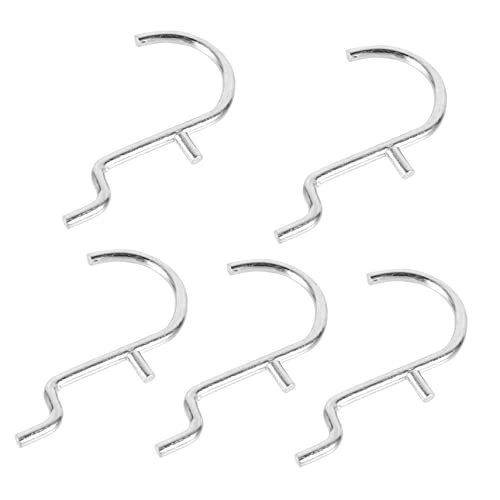 NAMOARLY 5 Stück U Förmige Metallwandhaken Teilig Perforierte Pegboard Haken Schwere Vielseitig für Küche Garage Platzsparend Einfache Montage Zuverlässige Werkzeugaufbewahrung von NAMOARLY