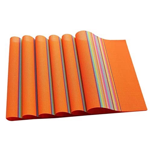 NAMOARLY 6stücke PVC Tischsets Tragbare Isoliermatten Für Haus Küche Esszimmer Hotel Büro Täglicher Gebrauch Schutz Vor Flecken Und Kratzern von NAMOARLY