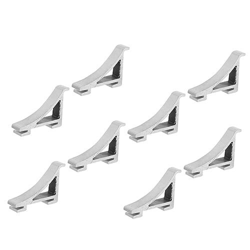 NAMOARLY 8stücke Kühlschrankregalklammern Gefrierschrankregalklammern Kühlschrankstützklammer Aluminium Kühler Regal Unterstützung Haken von NAMOARLY