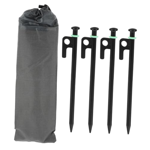 NAMOARLY Edelstahl Zeltheringe Teiliges Nachtleucht Ringen Windfeste Bodenpfähle für Camping Zelt Überdachung Strapazierfähig Geeignet für Gras EIS und Harte Böden von NAMOARLY