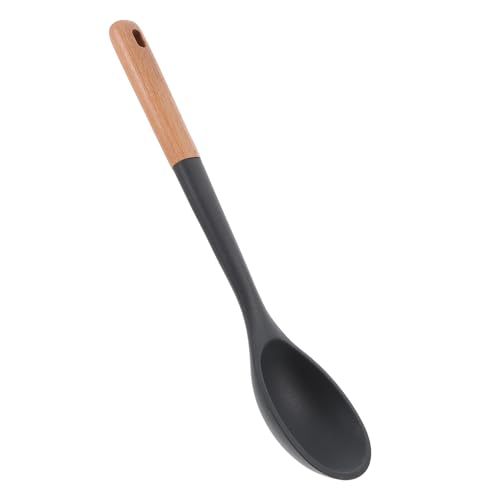 NAMOARLY Ergonomischer Kochlöffel aus Silikon mit Großem Holzgriff Hitzebeständig Antihaft für Nonstick Kochgeschirr Küchenutensil für Sicheres Rühren und Servieren NAMOARLY Ergonomischer Kochlöffel aus Silikon mit Großem Holzgriff Hitzebeständig Antihaft für Nonstick Kochgeschirr Küchenutensil für Sicheres Rühren und Servieren von NAMOARLY
