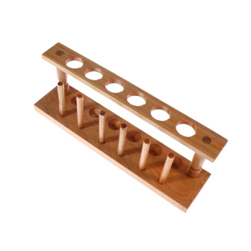 NAMOARLY Holz reagenzglasständer mit Löchern Korrosionsbeständig Leichter Testrohrhalter für Labor Schule und Experimente Praktisches Tragbares Holzgestell zur Sicheren Aufbewahrung von NAMOARLY Holz reagenzglasständer mit Löchern Korrosionsbeständig Leichter Testrohrhalter für Labor Schule und Experimente Praktisches Tragbares Holzgestell zur Sicheren Aufbewahrung von von NAMOARLY