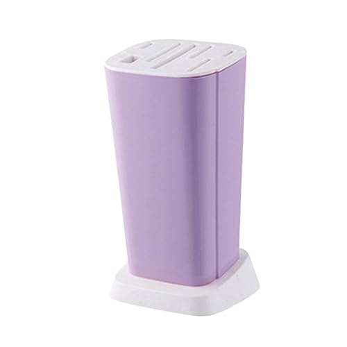 NAMOARLY Küchenregal Küchenmesserhalter Messerorganizer Messerablage Magnet Utensilienhalter lila besteckhalter eingelegter Halter einfach Lagerregal montieren Halterung Messerblock Violett von NAMOARLY