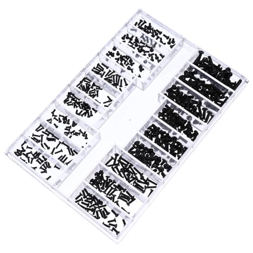 NAMOARLY Mini Schrauben Mikroschrauben aus Eisen Rostfrei Praktisch für Brillen Uhren Spiegelrahmen Reparatur Kleine Schrauben Zubehör Kit von NAMOARLY