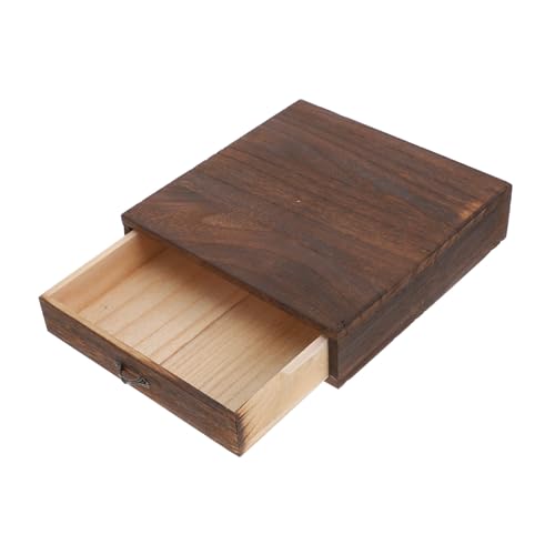 NAMOARLY Schreibtischschubladenaufbewahrung Holz Schubladenbox Schublade Aufbewahrung Schreibtischbox Organizer Stapelbar Rustikal Für Zimmer Büro von NAMOARLY