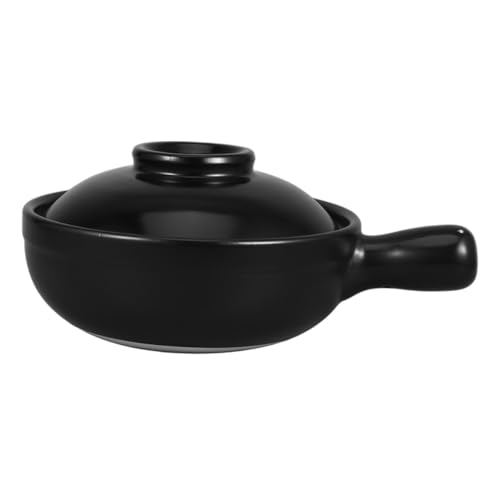 NAMOARLY Terrakotta Kochtopf Japanischer Donabe Tontopf Vielseitiger Ton Suppentopf Mit Deckel Ramen Topf Kleiner Kochtopf Suppentopf Ton Wassertopf von NAMOARLY