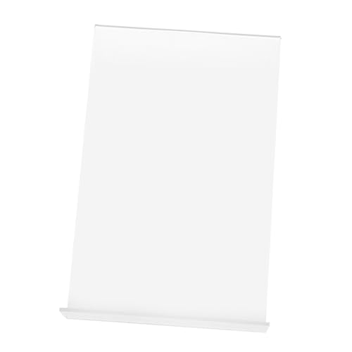 NAMOARLY Transparenter Acryl Buchständer Desktop Display Regal Schräg Buchhalter für Buchhandlung Büro Ausstellungsfläche Platzsparend und Stabil von NAMOARLY