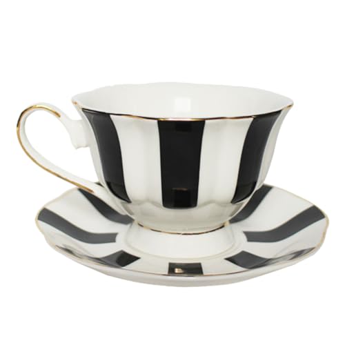 NAMOARLY Vintage Bone China Kaffeetasse Untertasse Dot Teetasse Set Elegante Nachmittagstee Tasse NAMOARLY Vintage Bone China Kaffeetasse Untertasse Dot Teetasse Set Elegante Nachmittagstee Tasse von NAMOARLY