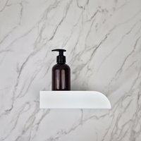 Weiße Metall Duschablage Moderne Bauhaus Badezimmer Wand Ablage von NAMUOS