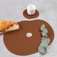 Leder Tischsets 2Er Set | Millstones von NAMUOS