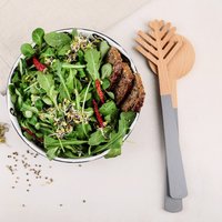Salatbesteck Holz Kiefernnadel I Salatgabel Und Salatlöffel, L 30 cm Salatbesteck Holz Kiefernnadel I Salatgabel Und Salatlöffel, L 30 cm von NAMUOS