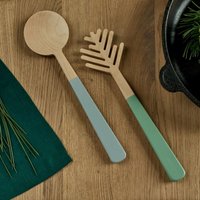 Salatbesteck Holz Kiefernnadel I Salatgabel Und Salatlöffel, L 30 cm Salatbesteck Holz Kiefernnadel I Salatgabel Und Salatlöffel, L 30 cm von NAMUOS
